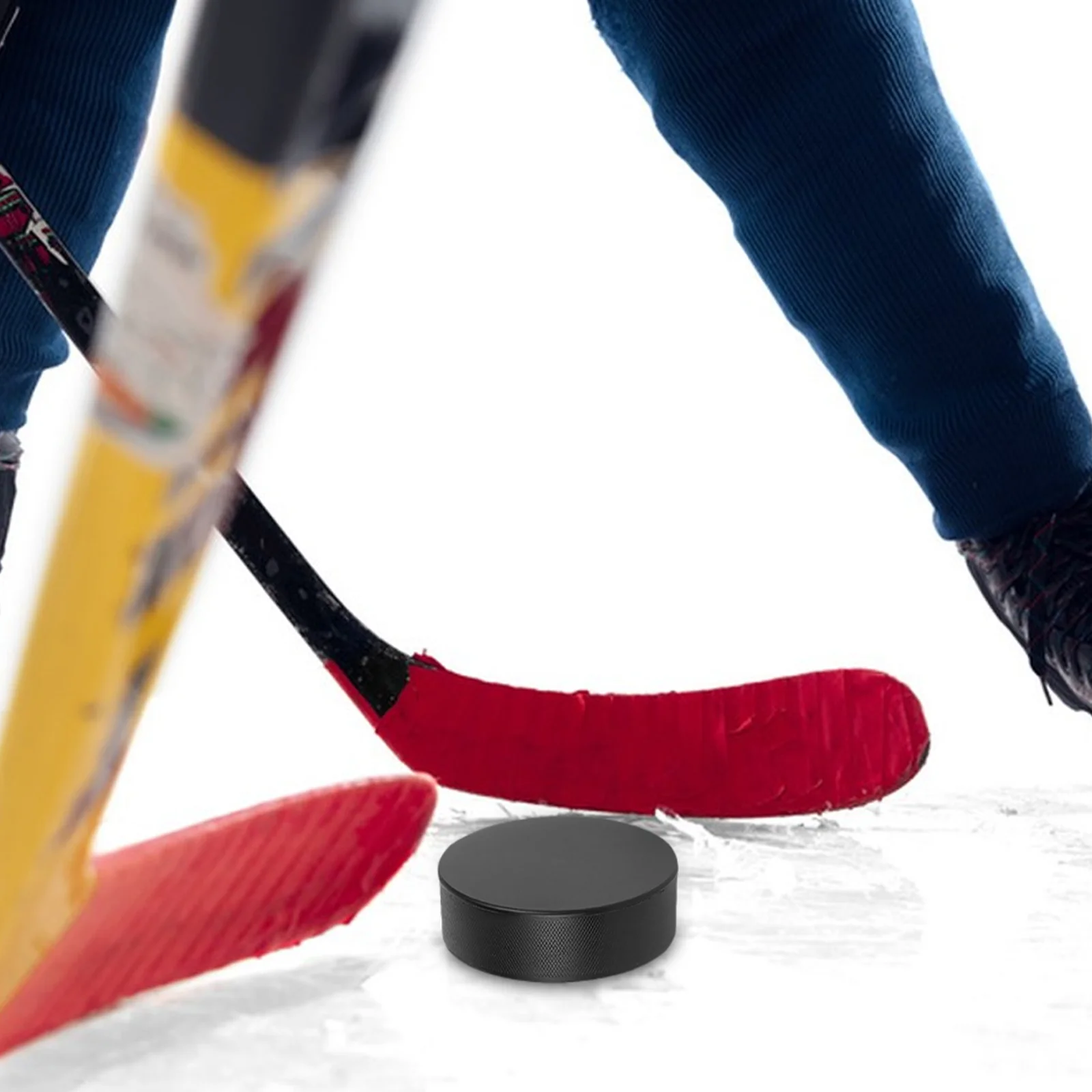 

1pcs Black Foam Ice Pucks For Toddler Youth Training Wear Resistant Indoor Outdoor Use Practice Equipment Roller Hockey Floor