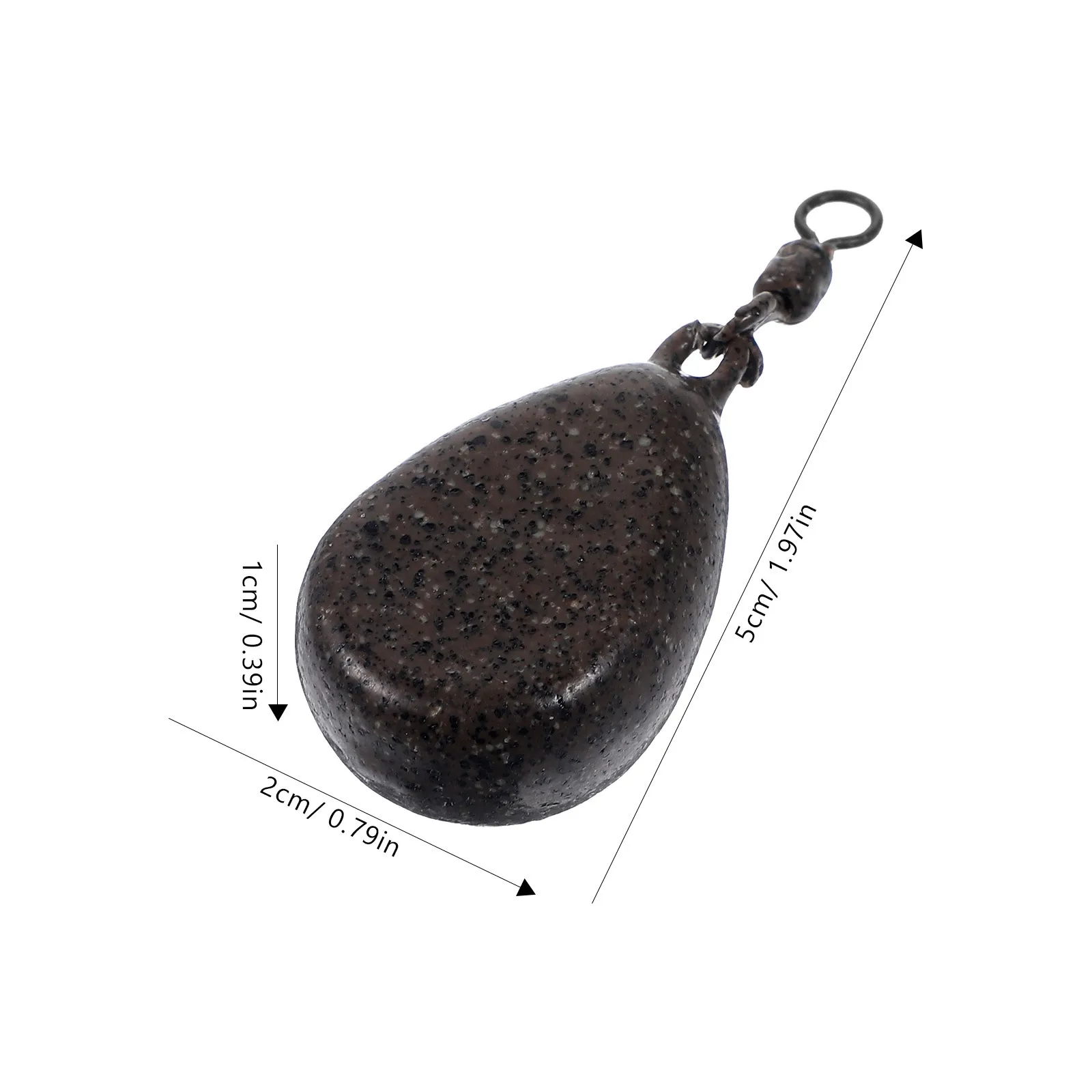 5 قطعة غطاسات الصيد الحديد دائم المحمولة الأوزان الصب قطرة النار الصيد اكسسوارات لوازم الأوزان الحديد