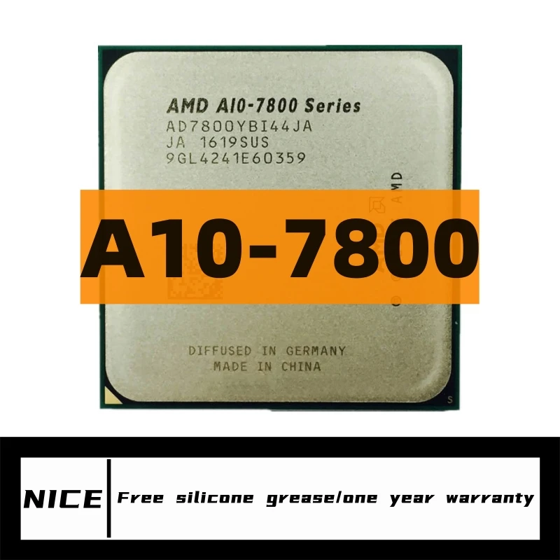 A10-Series A10-7800 A10 7800 3.5GHz Quad-Core CPU Processor AD7800YBI44JA / AD780BYBI44JA Socket FM2+