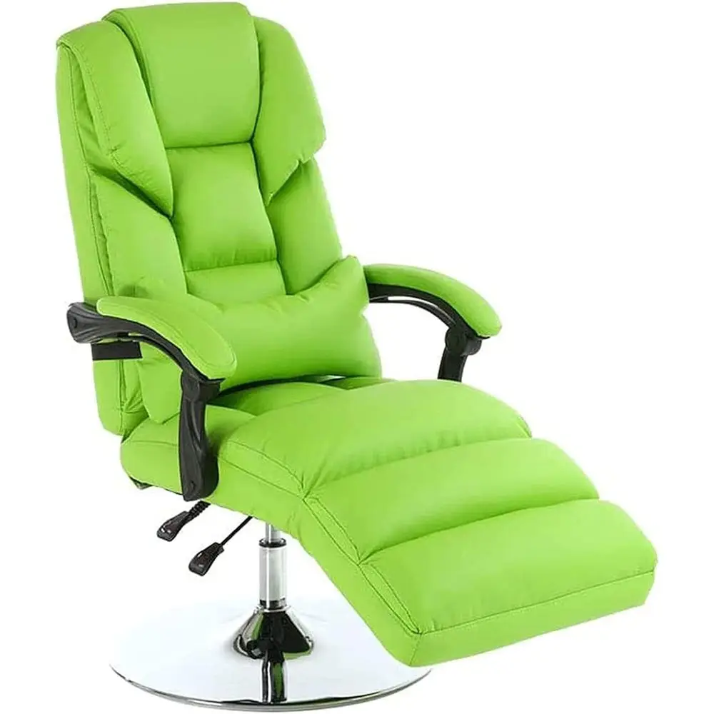 

360 ° Вращающееся зеленое эргономичное офисное кресло с регулировкой с помощью воздушной помпы для салонов красоты и домашних офисов