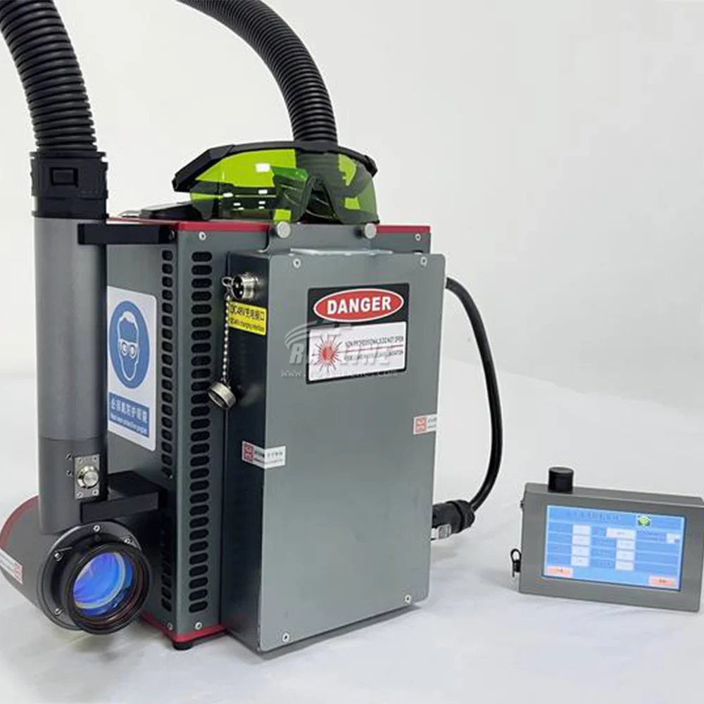 Backpack Laser Rust Removal Machine Mini Portable 50/100/200/300W Pulsed Laser Cleaning Machine 110/220v For Wood Metal Iron