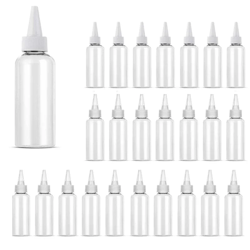 10Pcs/Set 10ml-100ml Plastic Squeeze Dropper Bottles with Tip Caps Travel Portable Containers For Oil Glue Paint Baking Arts