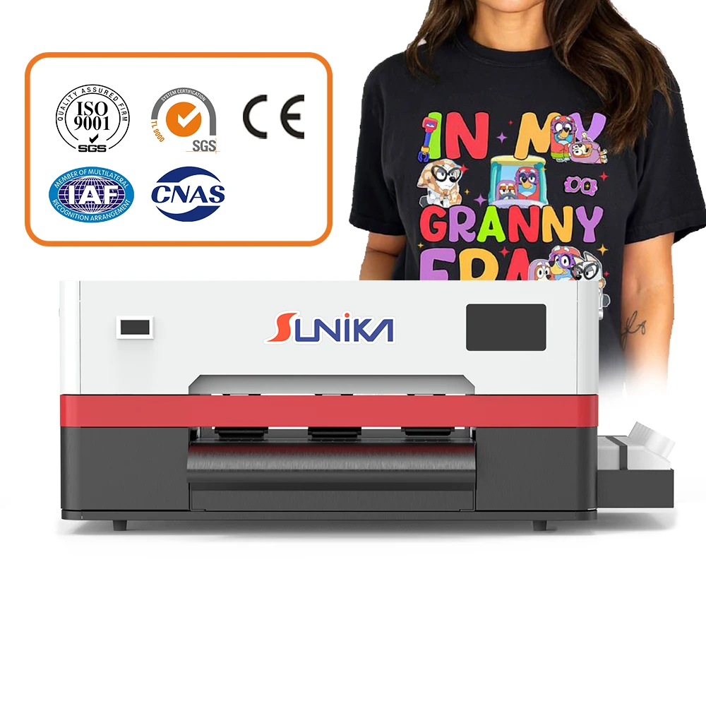 Sunika A3 Direct Film Dtf Printer Epson Print Head F1080 Xp600 New Condition Digital T Shirt Printing Machine With Logo Printing