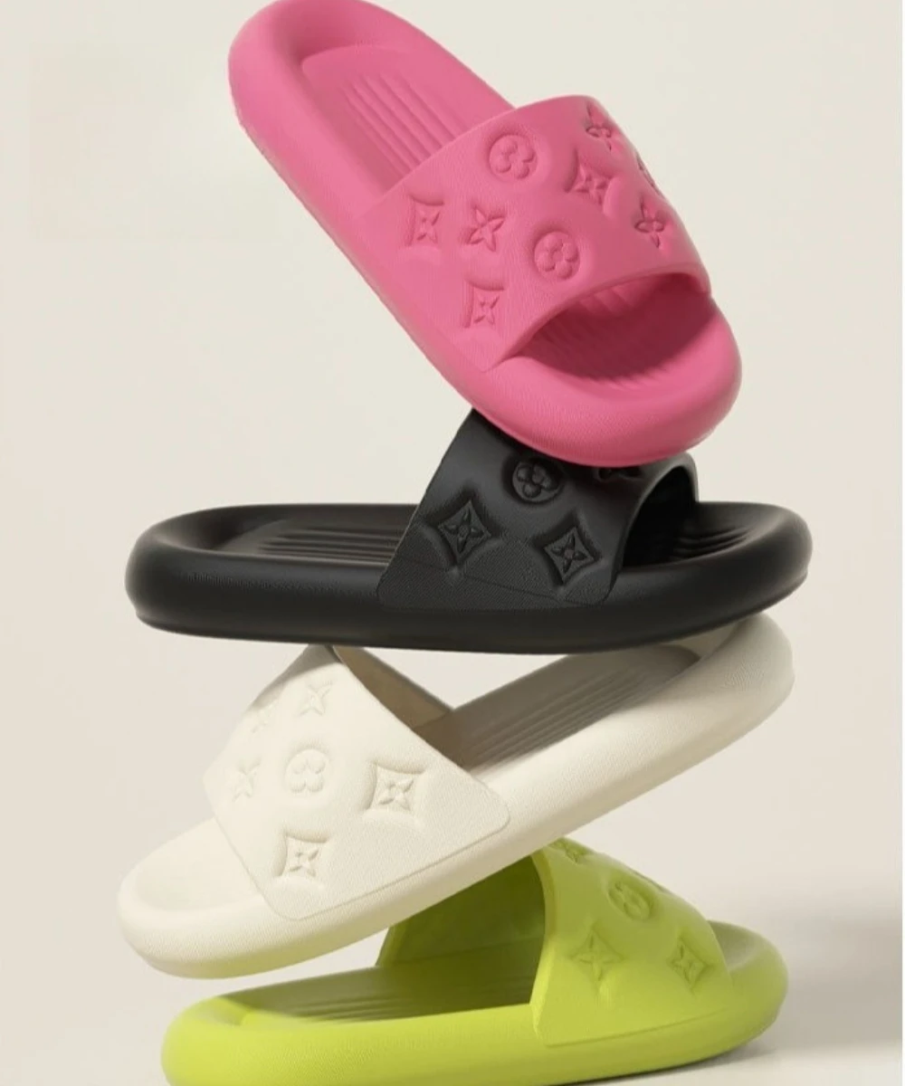 Zapatillas de casa para mujer, baño interior, antideslizantes, zapatillas EVA para el hogar, fondo suave, zapatillas ligeras para parejas