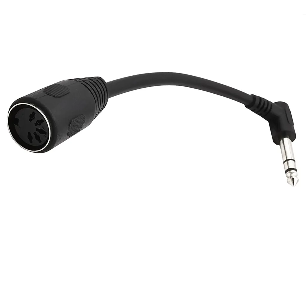 90 Degree Angle Large 8 Pin Din Male to Male Speaker Audio Cable