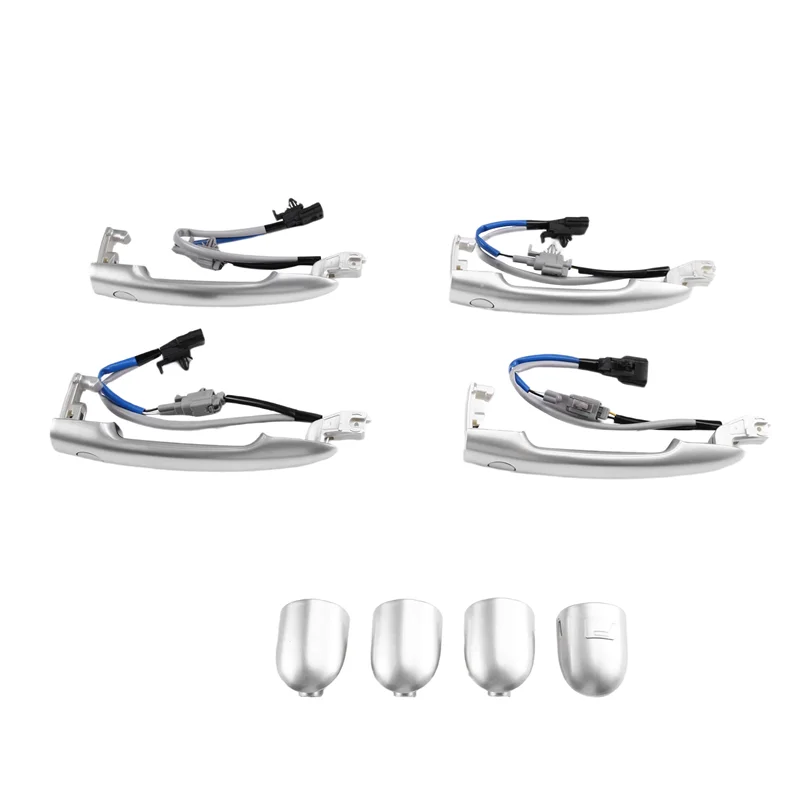 

4 шт. внешние дверные ручки спереди и сзади 80640-JY01B 80640-JY01A 80647-JY01A 80646-JY01A подходят для Renault Koleos 2009-2018-ABQF