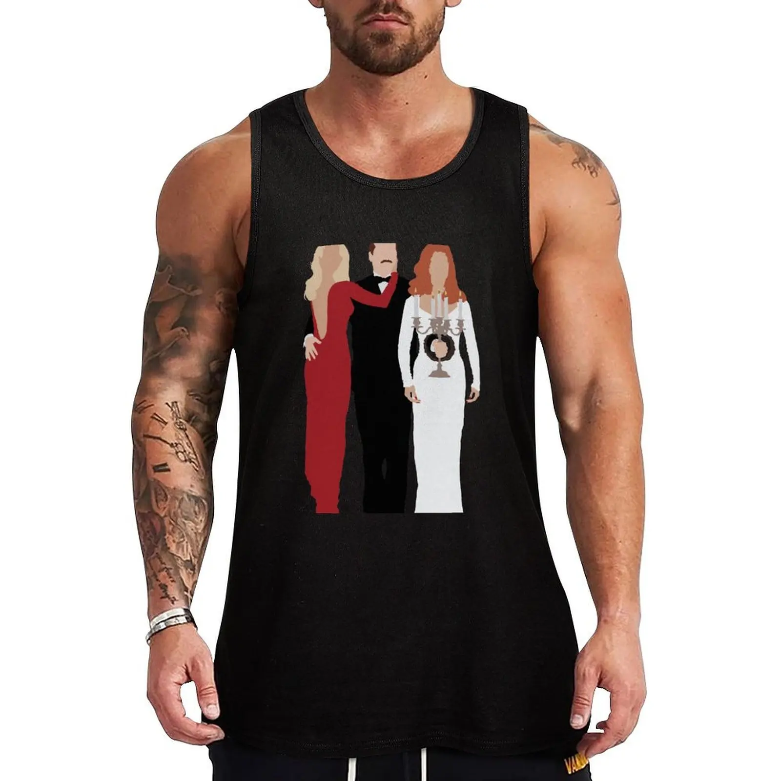 

Death Becomes Her Tank Top sports t-shirts for men vests for men Men's sleeveless sleeveless gym shirt man fitness
