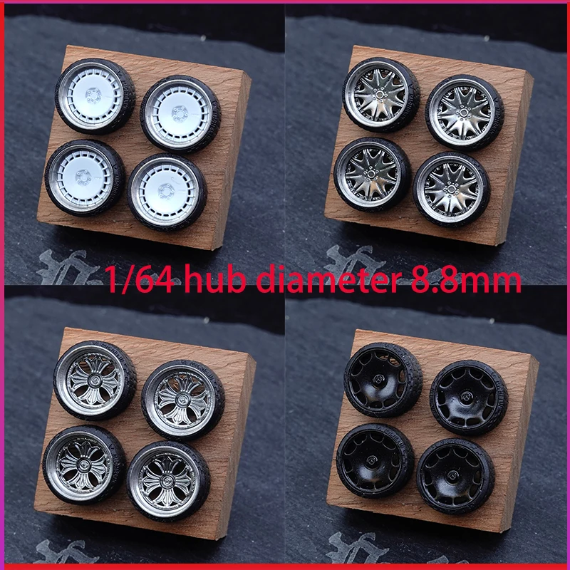 

PuffStudio_1/64 Scale Wheel Hub Diameter 8.8mm Plug-in Hub Suitable for Car Model Modification Accessories
