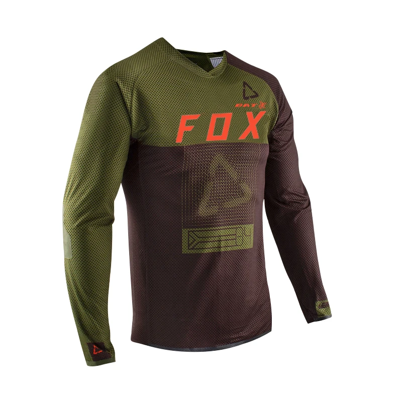 BAT FOX-MTB Jersey para Homens, Downhill Jersey, Mountain Bike Camisa, Motocross T-shirt, Quick-Dry, Enduro, Off-Road, Ciclismo Maillot