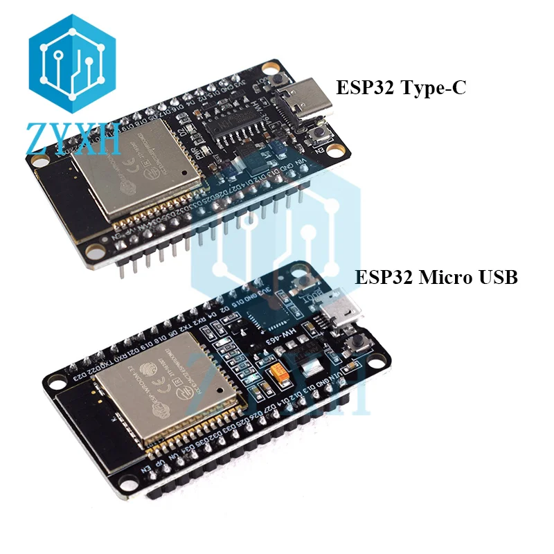 USB Type-C ESP32 Development Board CH340C WiFi+Bluetooth Ultra-Low Power Consumption Dual Core CPU ESP-32S ESP32-WROOM-32