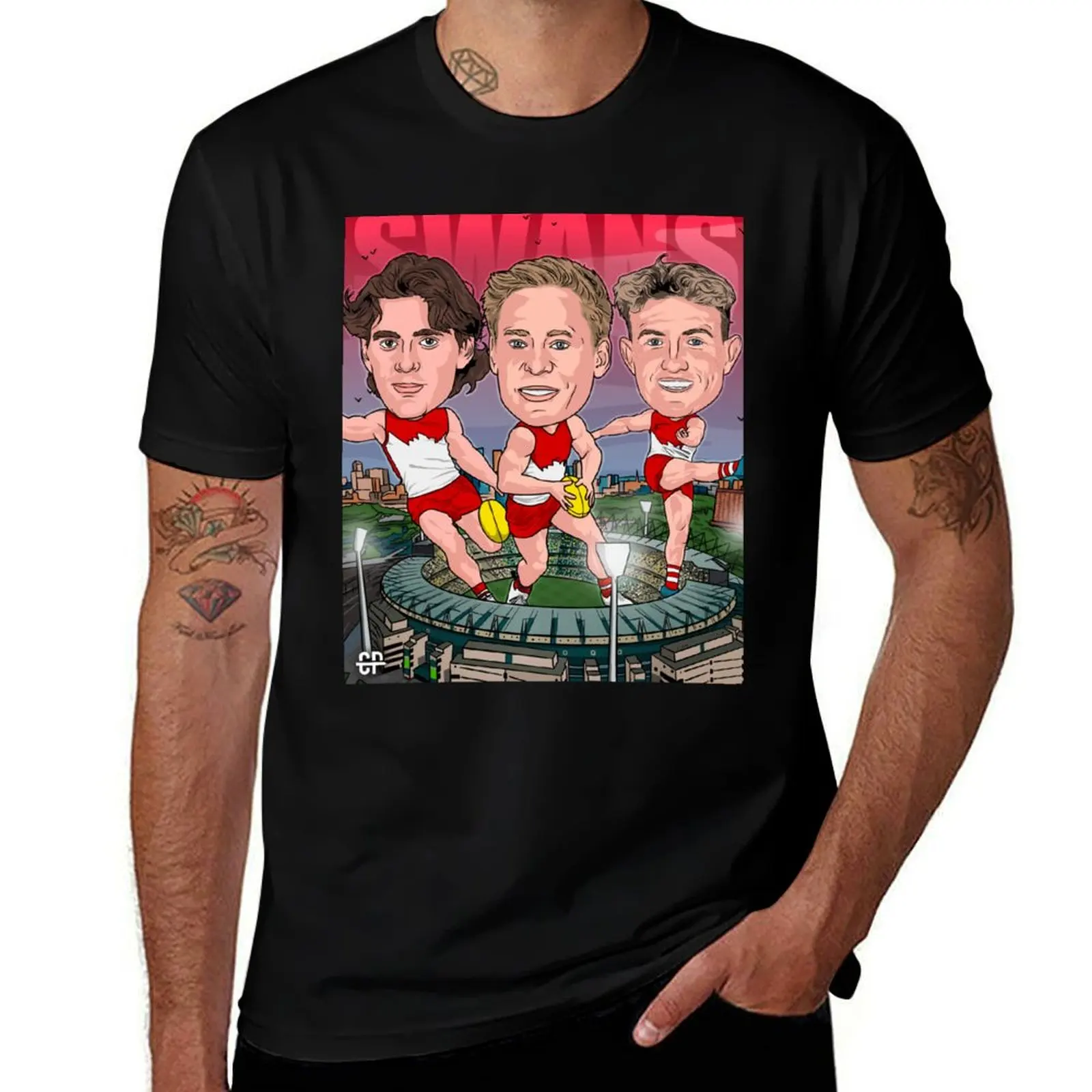 

Isaac Heeney, Chad Warner, Errol Gulden T-Shirt Big Size Short Sleeve Tee for Men