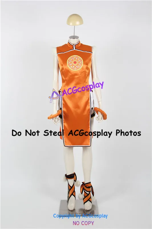 Cheongsam style cosplay costume Ling Xiaoyu Cosplay Costume include shorts acgcosplay Garment