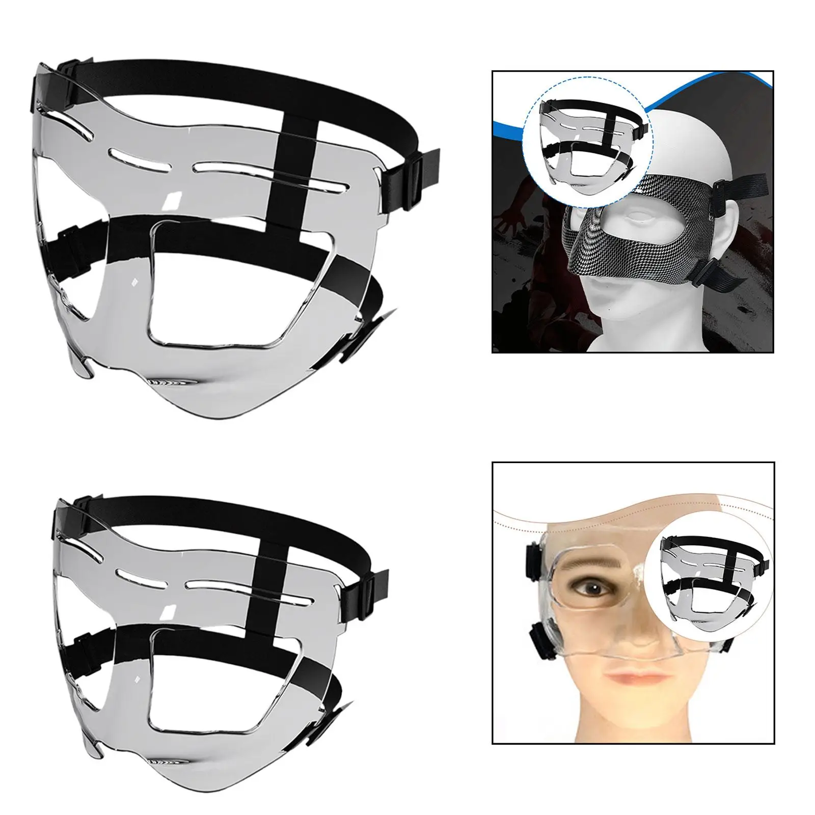 كرة السلة، غطاء حماية الأنف للوجه، حزام قابل للتعديل للوجه المكسور لممارسة التمارين الرياضية والرياضيين