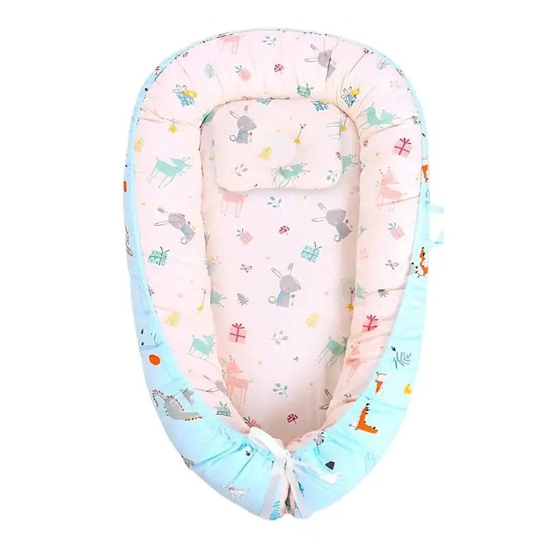 

Baby Nest Lounger Soft Infant Lounger Cover Floor Seat Machine Washable Cotton Lounger Pillow Case For Babies Baby Must Have