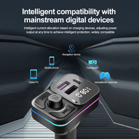 Bluetooth 5.0 Compatible Fm Transmitter Car Mp3 Player Dual Usb Fast Charger Fm Bluetooth Receiver Usb Flash Drive Plug Car Kit