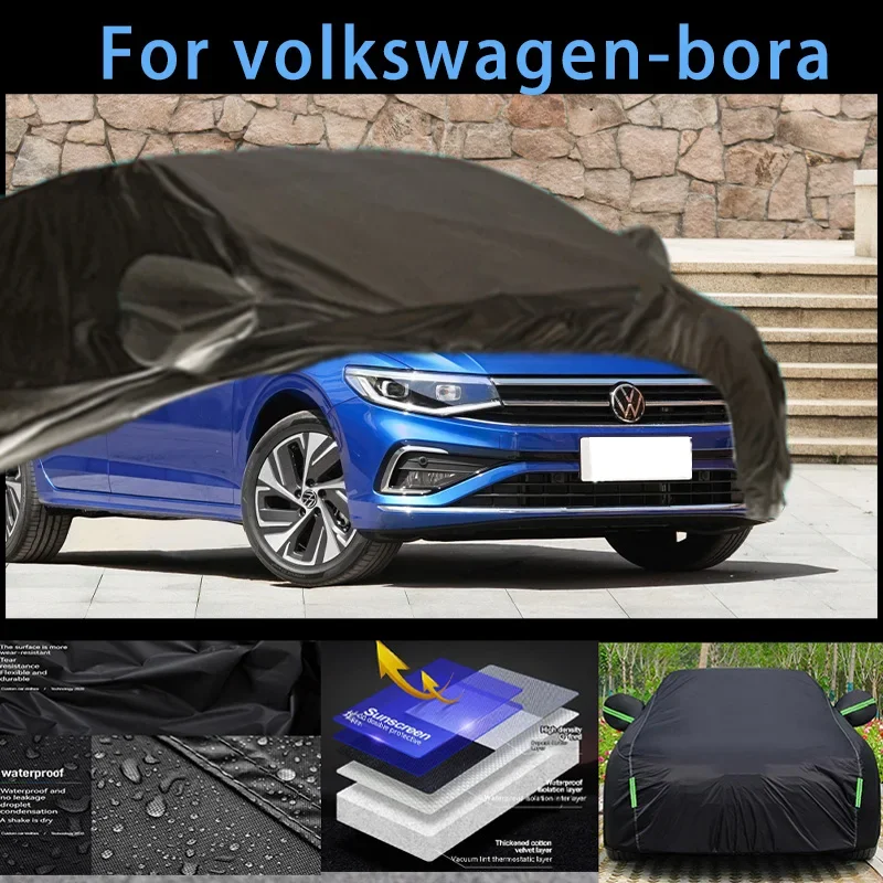 

For volkswge-bore Outdoor Protection Full Car Covers Snow Cover Sunshade Waterproof Dustproof Exterior Car accessories