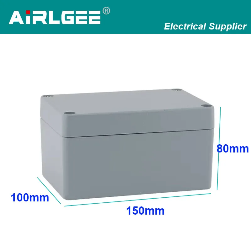 150 * 100 * 80mm waterproof aluminum die-casting electrical metal enclosure box junction box cable multi-function control box