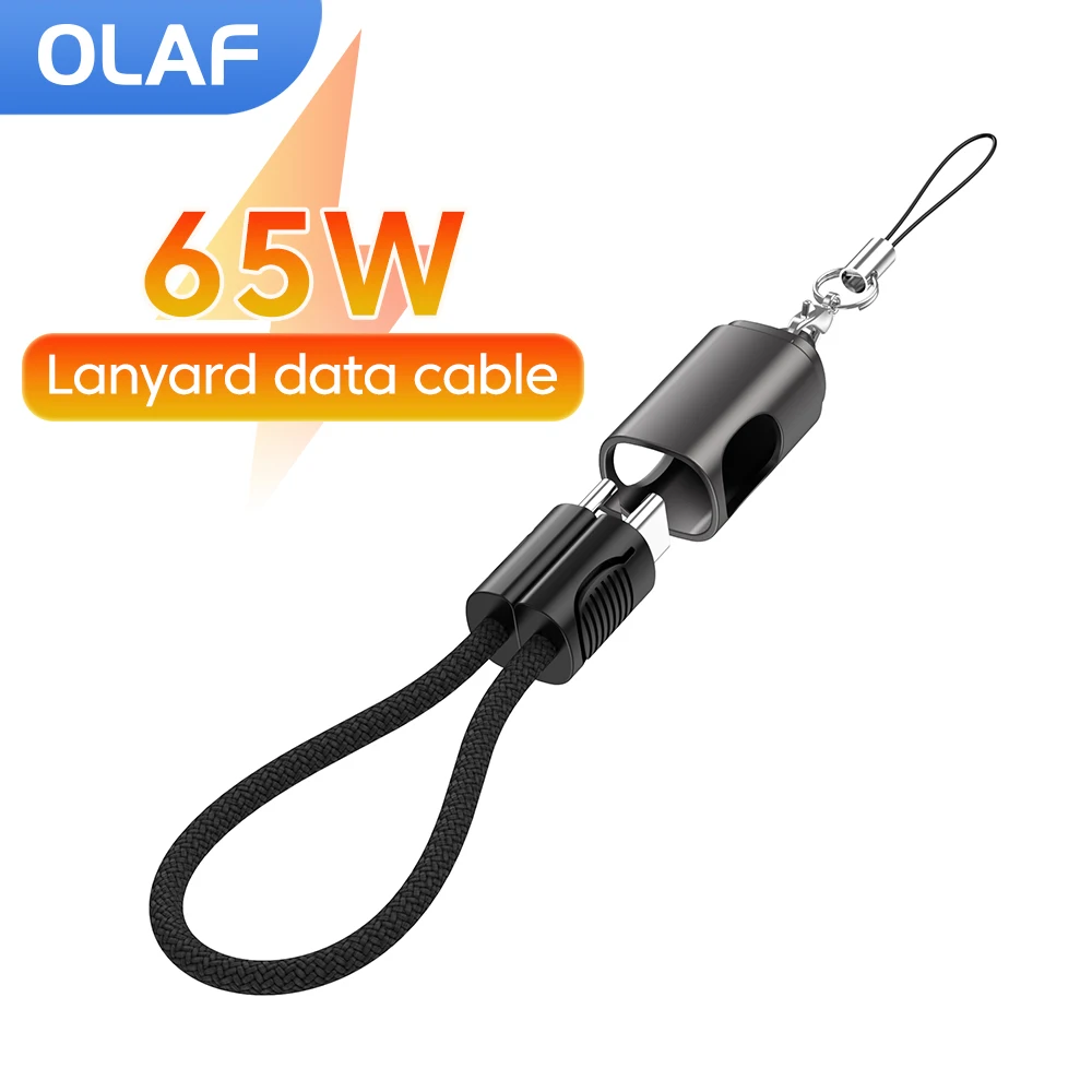 

Olaf 20CM PD65W Short Data Cable Fast Charging Type C to Type C Cable For Power Bank USB C Cable For iPhone 15 16 Sumsung Huawei