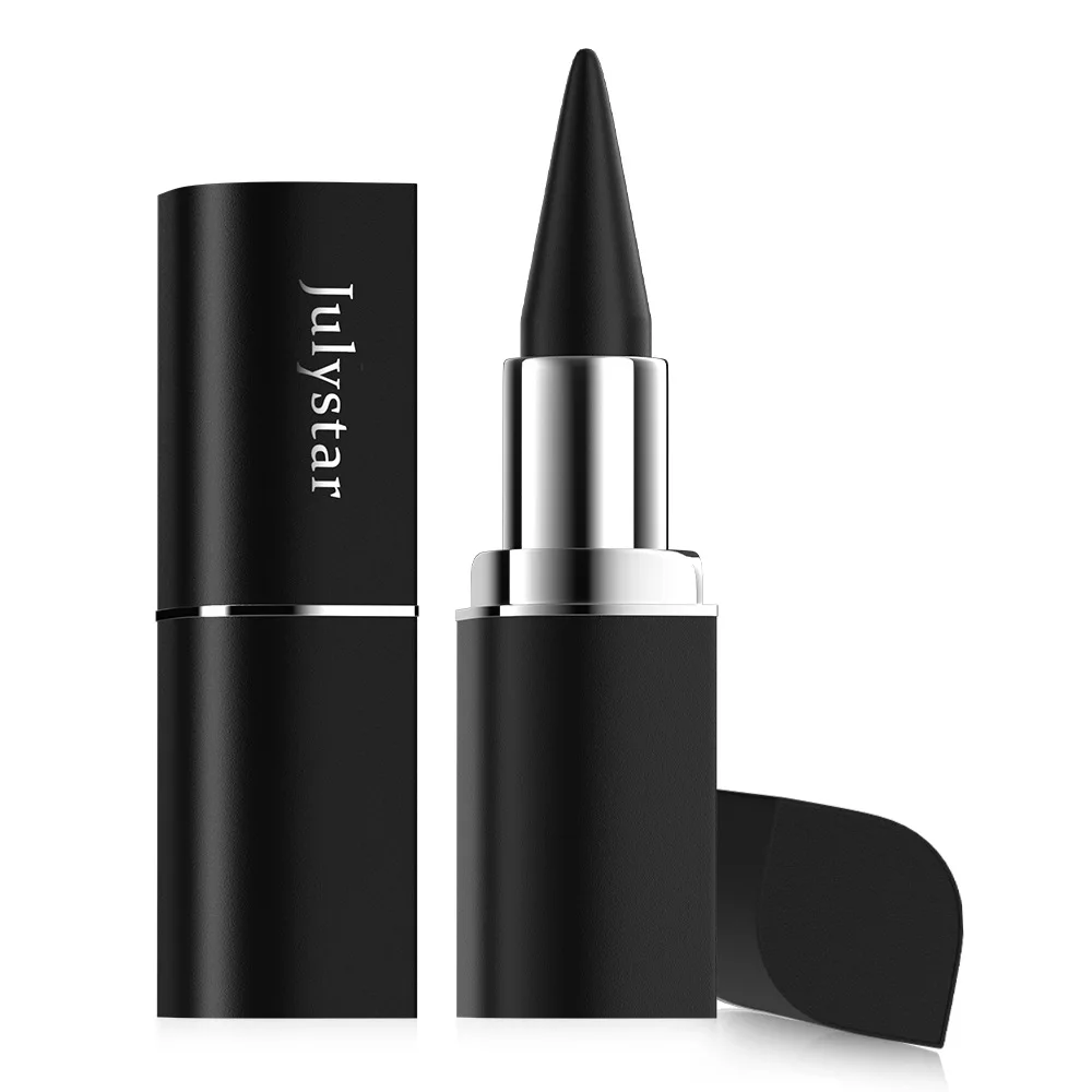 Eyeliner Gel mat imperméable à séchage rapide, longue durée, résistant aux taches, noir intense, solide, crayon pour femme, tenue toute la journée