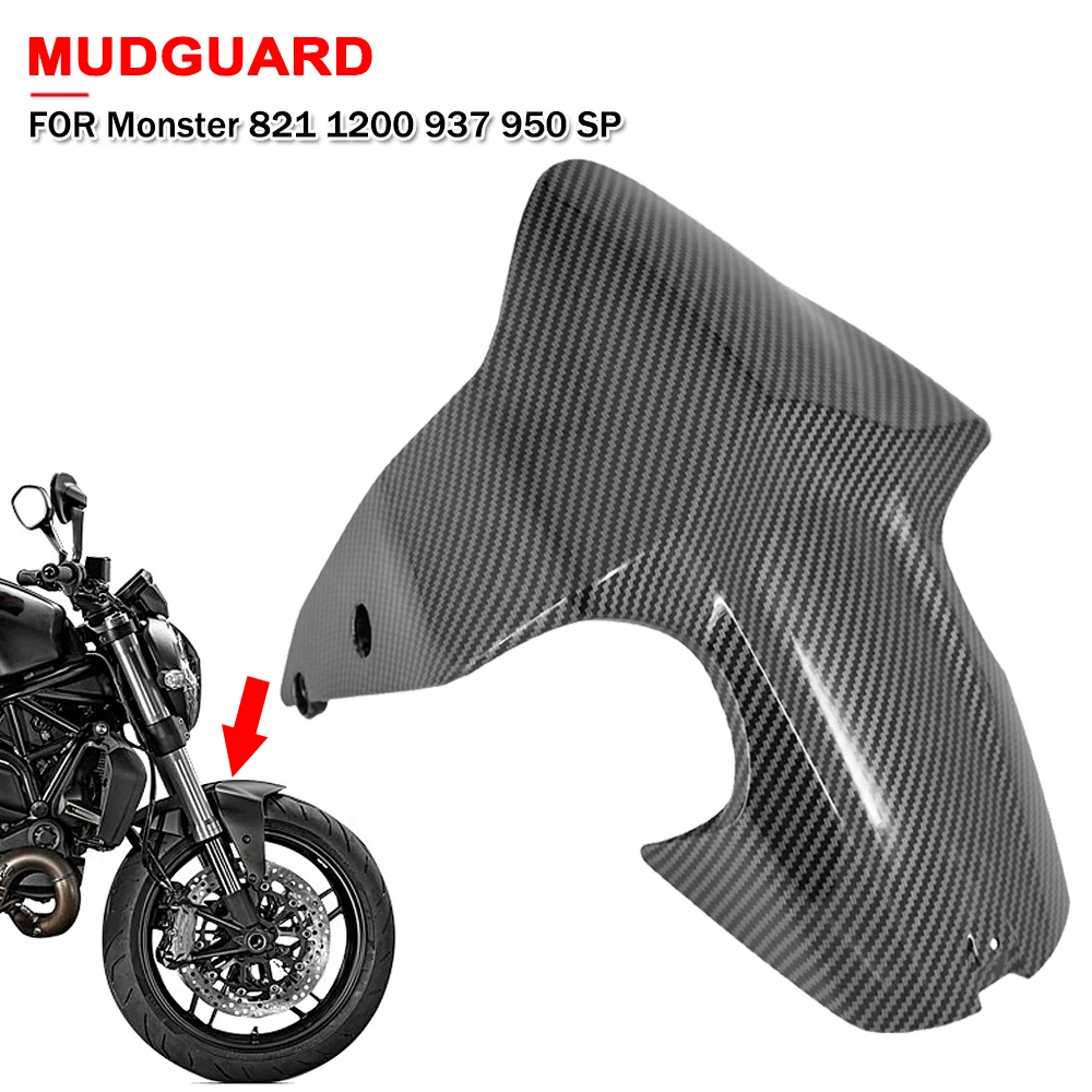 

Motorcycle Front Fender Mudguard Splash Guard Accessories For Ducati Monster 821 1200 2017-2024 937 2021-2023 950 SP 2019-2023