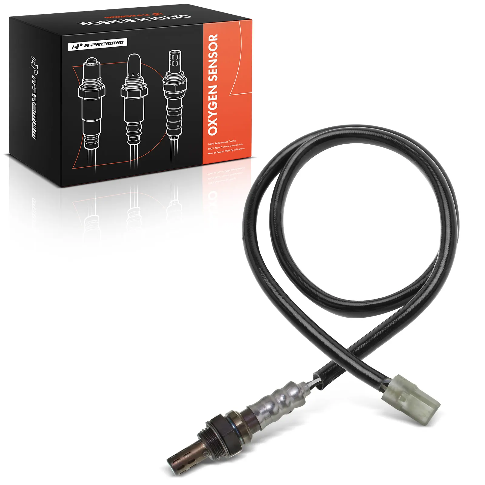 A-Premium O2 Oxygen Sensor with 4-Blades for Honda GL1800 Gold Wing 2007-2008 Square 719 MM