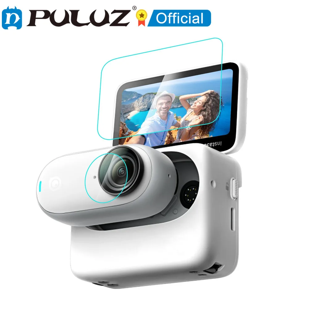 PULUZ 2 in 1 Film for Insta360 GO 3 Screen and Lens Tempered Glass Film