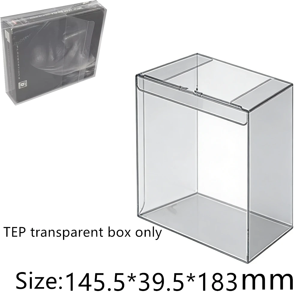 Caja protectora transparente para Metal Gear Solid 4: Guns of the Patriots, cajas coleccionables, estuche de almacenamiento TEP, estuche transparente para exhibición de juegos