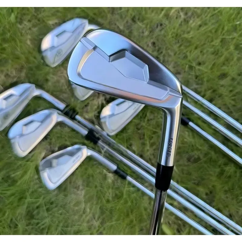 Custom Logo CNC 1020 Soft Steel & S20C Material Forged Glof Club Iron Set Heads with Or Without Shaft and Grip