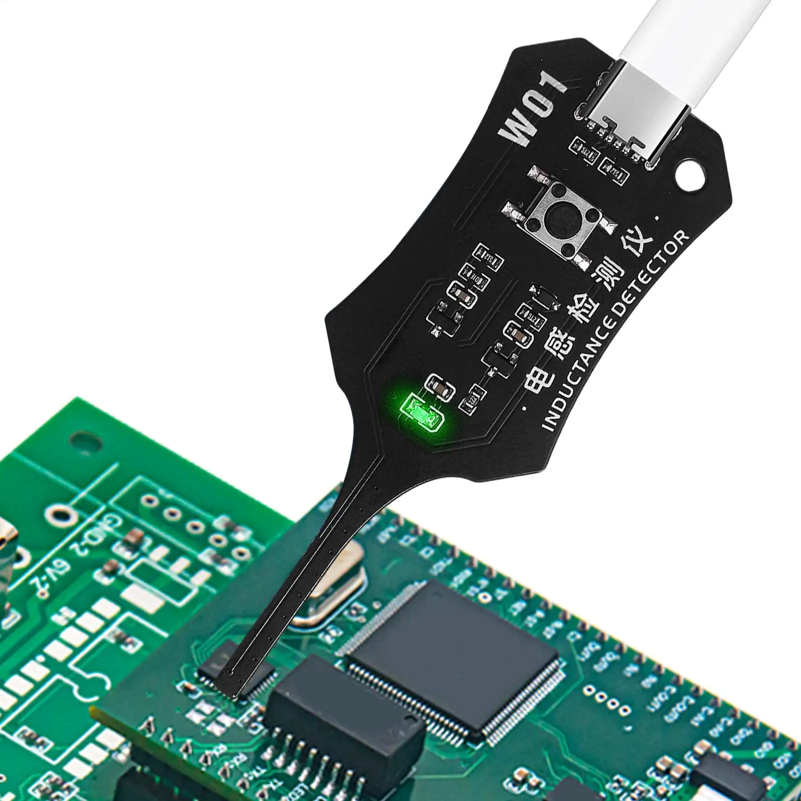Inductor Detector Tool Motherboard Coil Tester for phone motherboard Repair Electromagnetic Induction Quick Fault Check W01