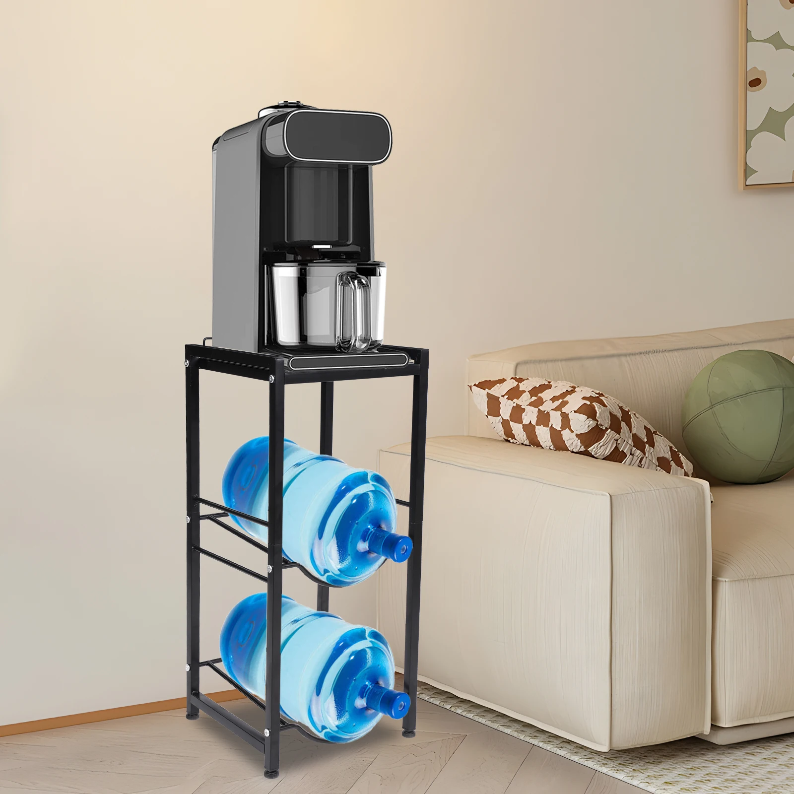 

Q235 Steel Water Bucket Rack Stable Support 2 Water Cooler Jug Holder
