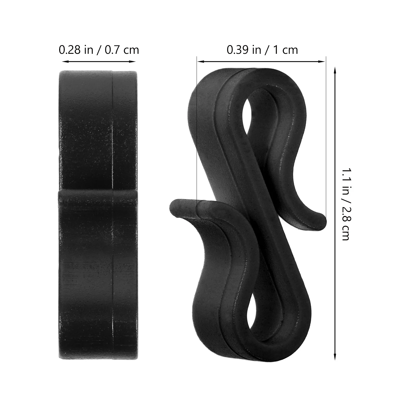 50 قطعة خطافات مزراب بلاستيكية مقاومة لتسرب الماء على شكل حرف S مشابك معلقة لأضواء عيد الميلاد في الهواء الطلق لتزيين العطلة شماعات إضاءة #6