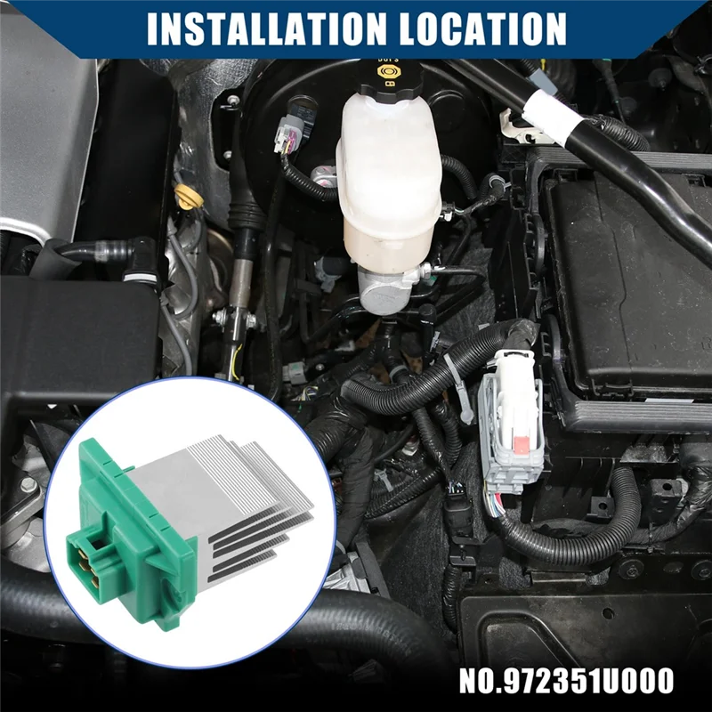 

Car Air Conditioner Air Heat Blower Motor Resistor Blower Resistor 972351U000 For Hyundai Kia 2012-2016