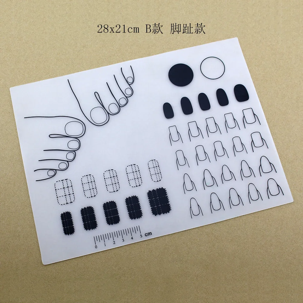 مربع لينة سيليكون تو مسمار منصات الايبوكسي الجدول الحصير ملء منصات خاصة أظافر منصات أدوات التجميل