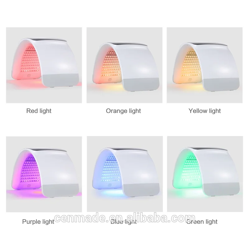 Face Acne Wrinkle Remover Device Far Infrared Colorful Skin Care Mask Pdt Led Light Therapy Machine