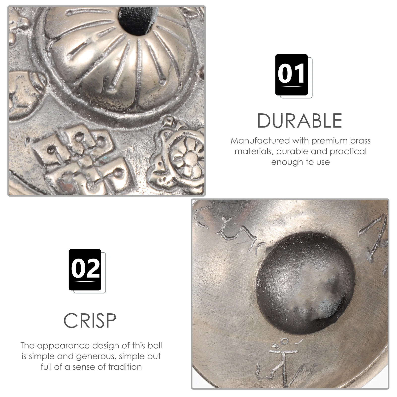

Brass Meditation Cymbal Bell Tibetan Buddhism Small Yoga Percussion Instrument Religious Meditation Cymbal Bell