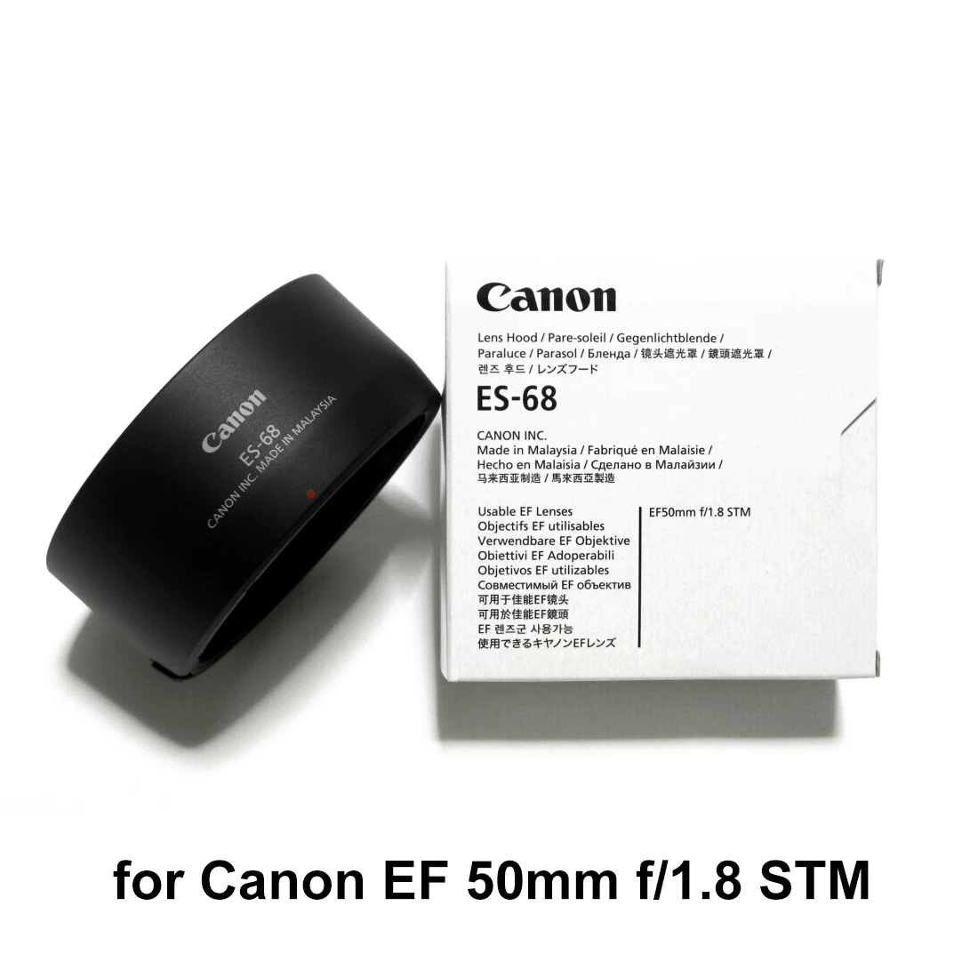 Original Lens Hood ES-68 ES 68 for Canon EF 50mm 1:1.8 STM 50 F1.8 49mm Camera Accessories