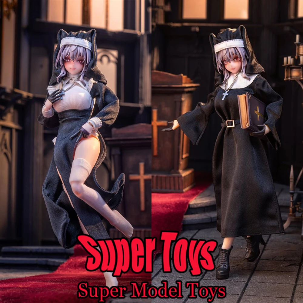 

В наличии Hasuki CS017/18 масштаб 1/12, женская одежда солдата, аксессуар, 2 стиля, платье монахини, подходит для 6-дюймовой экшн-фигурки, куклы, игрушки