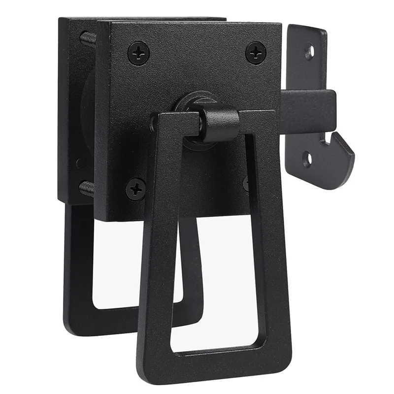 AA08-Heavy Duty Gate Latch, Double Side Gate Latches, Matte Black Fence Latch, Garden Door Latch, Pool Gate Latch