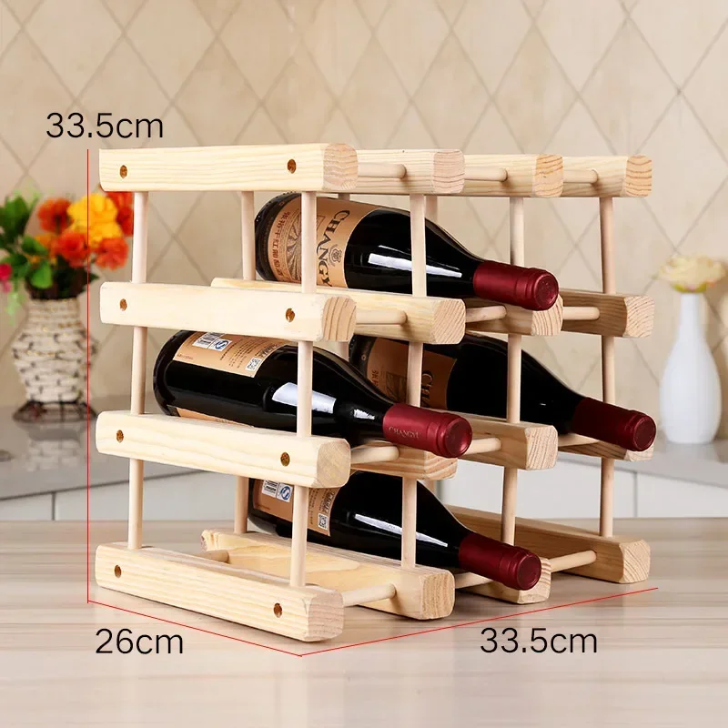 

DIY creative wooden wine rack Fashion European wine display rack wine cabinet
