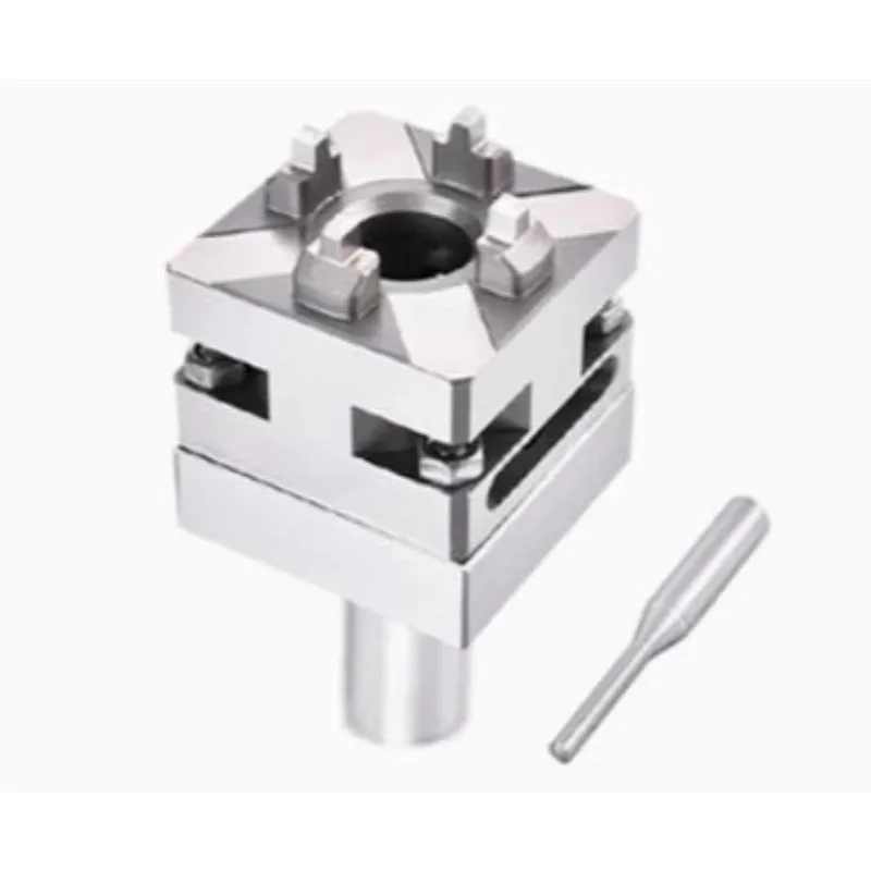 56mm Precision CNC Carving Small Copper Male Manual Chuck Square Electrode Holder for EDM Spark Machines ER Interface