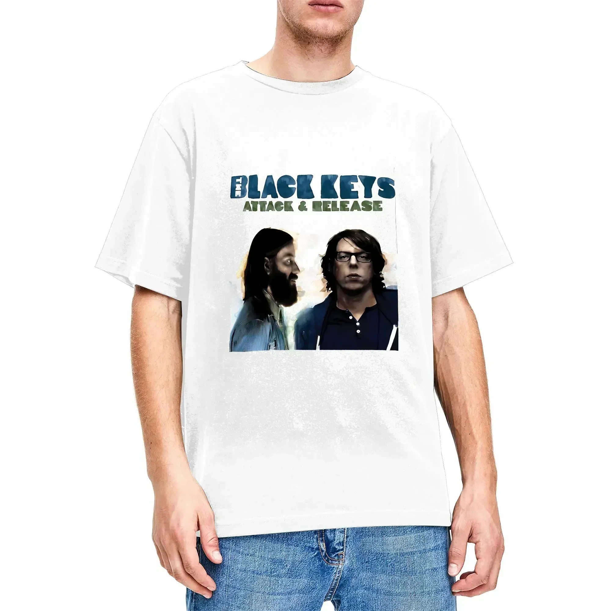 The Black Keys Band on Tour 2026 T Shirts for Men Cotton Fashion T-Shirt Round Collar  Tee Shirt Short Sleeve Tops Gift Idea
