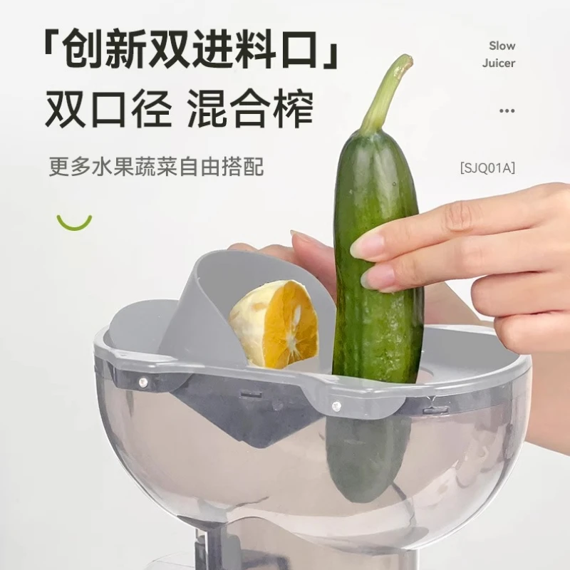 عصارة فصل بقايا العصير المنزلية كوب عصير الفواكه والخضروات ذو القطر الكبير عصارة التغذية الأوتوماتيكية التجارية