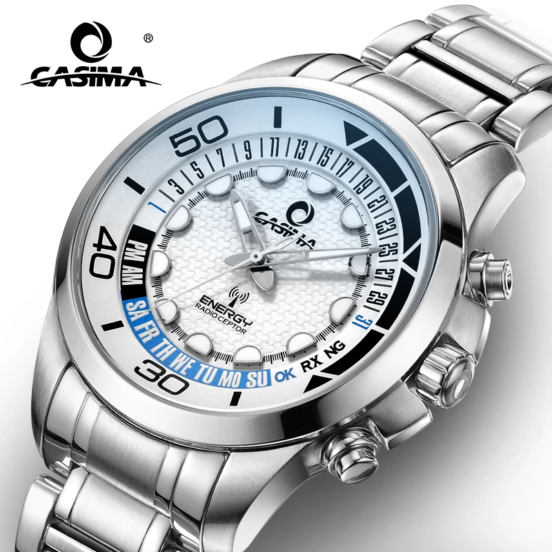 CASIMA Kasman-남성용 쿼츠 손목시계, 심플 트렌드 크로노그래프, 다용도, 방수, 야광, 모델 ER-9102-994