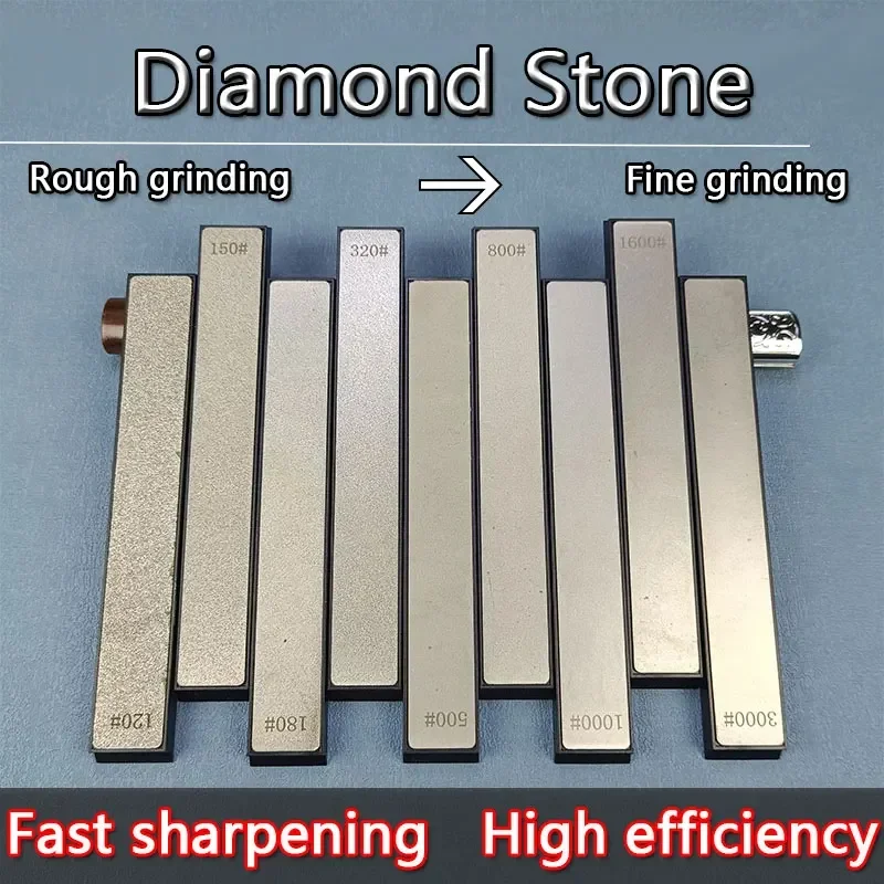 Diamond Sharpening Stone Base Antideslizante, Sistema De Pulido, 5 Piezas Kitchen Household Knife Tools Apex Knife Whetstone Hot