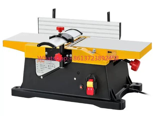 6 Inch Planer Jointer Electric Wood Planer Benchtop Tool for Home Workshop Woodworking​