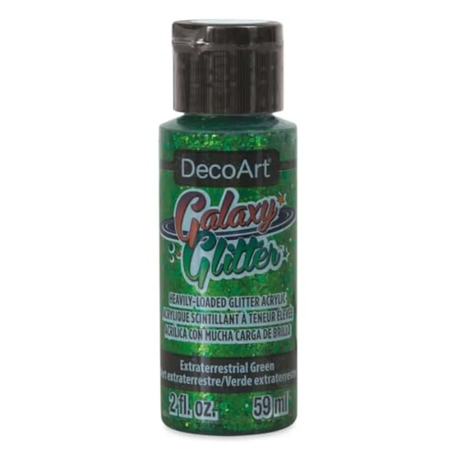 Deco Art Galaxy Glitter Acrylic Paint 2oz-Extraterrestrial-Green