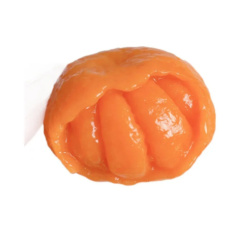 2024 Mochi Taba SquishyNEW novedad divertido medio pelado naranja pellizco juguetes inquietos pulpa de fruta simulada juguetes difíciles para niños