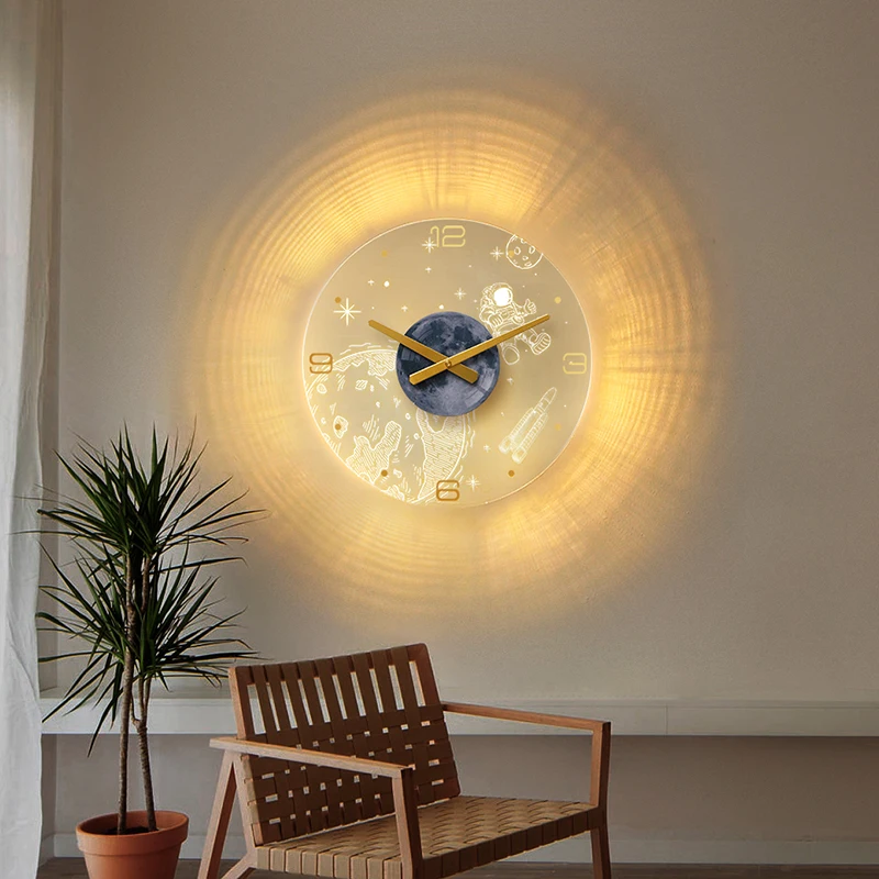 

Online Red Clock Wall Clock Living Room 2022 New Home Fashion Modern Simple Decoration Restaurant Creative Clock Wall Hanging