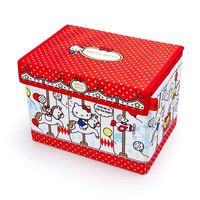Hello Kitty Storage Box Cute Good-Looking Foldable with Lid Dustproof Clothing Toy Book Snack Storage Box Sanrio New Style Hot