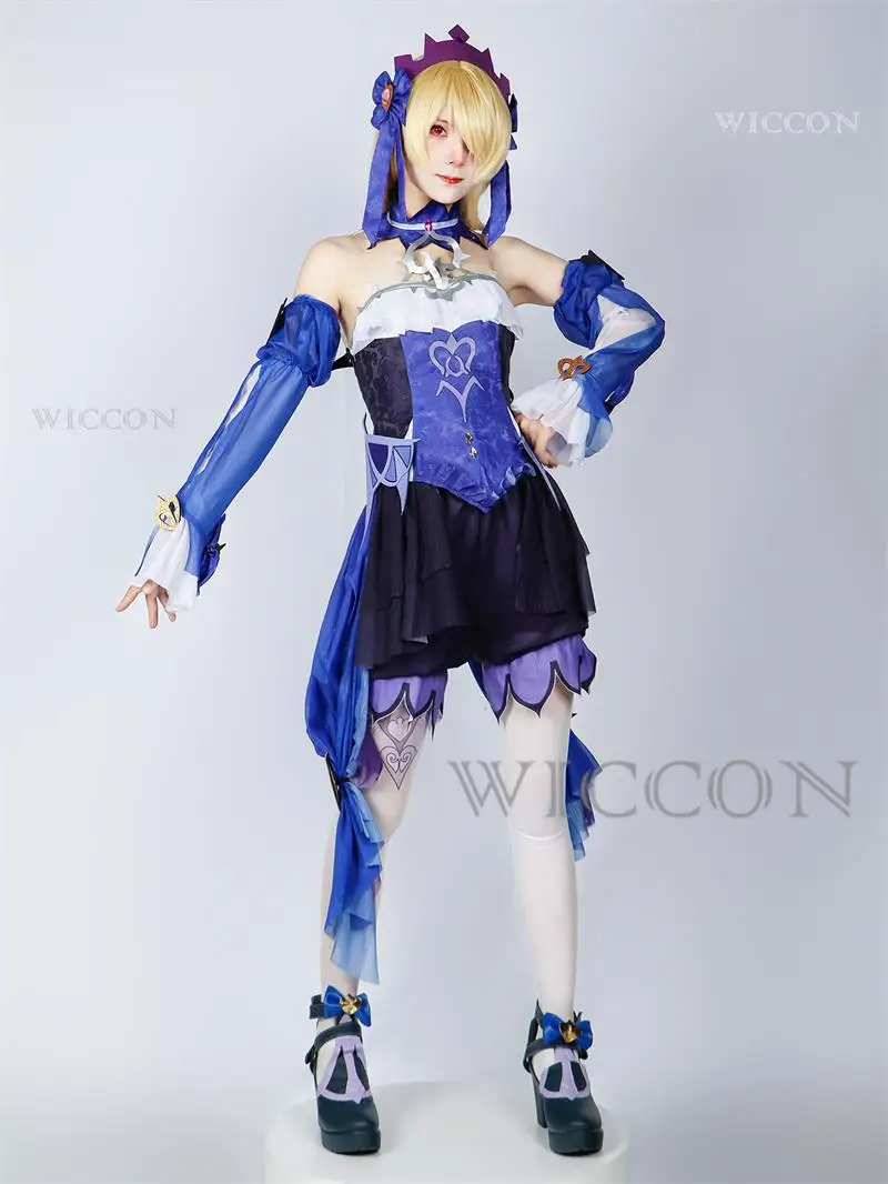 Fischl Cosplay Costume Genshin Impact Daily Clothes Carnival Uniform Wig Anime Halloween Party Costumes Masquerade Women Game